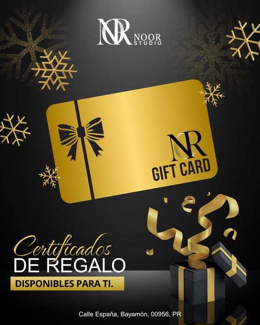 Certificado de regalo Noor Studio